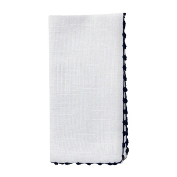 Black knotted napkin (set of 4) - Picture 1 of 1